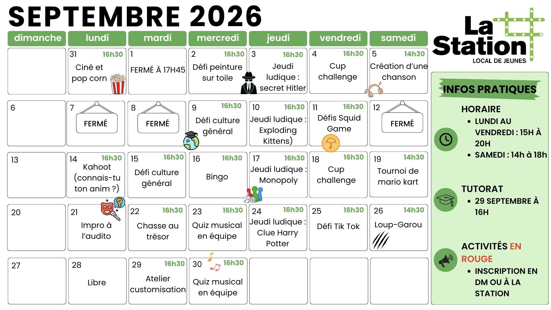 Horaire_station_septembre_2026 horaire de la station mai 2026